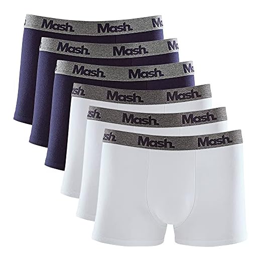 Kit 6 Cuecas Boxer Cot El Bord, Mash, Masculino, Azul Marinho/Azul Marinho/Azul Marinho/Branco/Branco/Branco, P