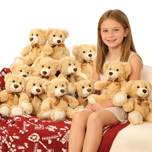MaoGoLan 12Pcs Bulk Soft Teddy Bears 14 inch Stuffed...