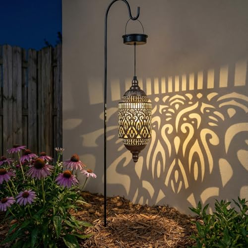 Lampe solaire marocaine imperméable pour décorations extérieures de jardin - 5