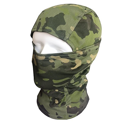 QMFIVE Taktische Airsoft Outdoor - Jagd - Ninja - Hood Tarnung Flexible voll schützende Maske (WC) Cover