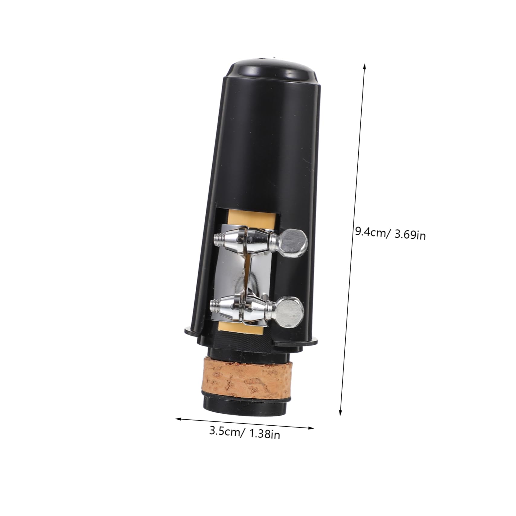 DECHOUS 1 Set Clarinet Mouthpiece Kit with Ligature and Cap Durable Wind Instrument Parts for Woodwind Instruments Provides Clarity and Protection for Clarinet Playing