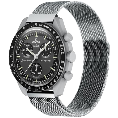 Laband ^~l[[Xgbv Omega X Swatch Moonswatch Speedmaster fB[X Y ߉\ȎCXeXX`[bVoh Swatch Omega Speedmaster 20mm Watch