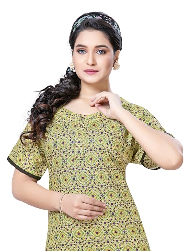 Image of PNAEONG Women's Cotton Long Maxi Night Gown Nighty Dress Stylish Super Soft Comfortable