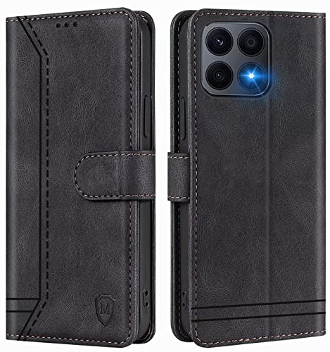 GoodcAcy Funda para Samsung Galaxy M54 5G, Carcasa Libro con Tapa de Cuero Piel Wallet Case Flip Cover con Kickstand, Hebilla Magnetica, Ranuras para Tarjetas para Samsung Galaxy M54 5G,Negro