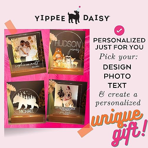 Lámpara nocturna personalizada Yippee Daisy para bebé miniatura 4