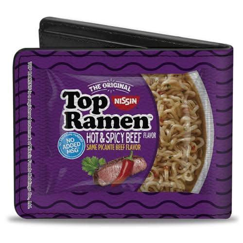 Buckle-Down Men's Standard Bifold Wallet Top Ramen, 4.0" x 3.5"2