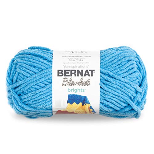 Image of Bernat Blanket Brights Yarn, 5.3 oz, Gauge 6 Super Bulky Chunky, Busy Blue