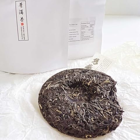 Green Tea Organic, Chinese Puerh Raw Tea, Tea Cake, 7.1Oz, 200g Cover