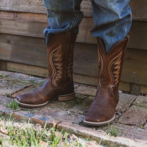 Hand Painted Western Cowboy Boots, Full Grain Cowhide Upper & Shaft, 4-Layer Composite Sole(PLT103601)2