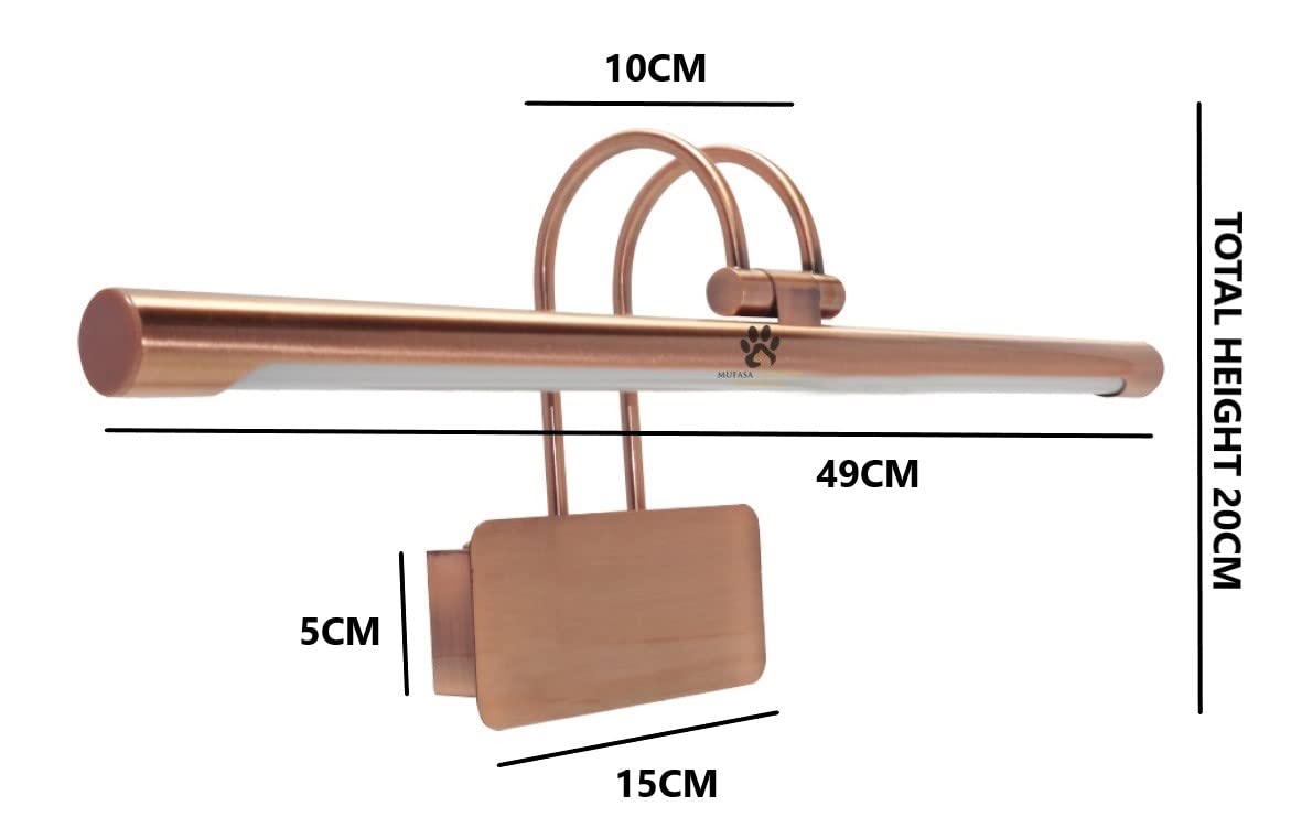 Rose Gold Vanity Light - Adjustable LED Picture Light -4