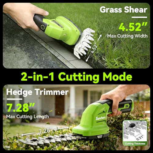 2 in 1 Hedge Trimmer Cordless 7.2V