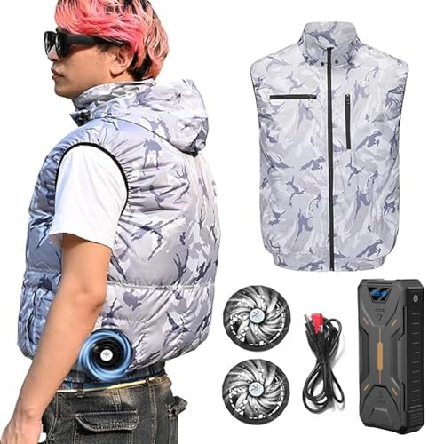 [ZHICHUAN] �󒲍�ƕ� 26V���o�� �t�@���o�b�e���[�Z�b�g �y2025����t�@�� & 30000mAh��e�ʃo�b�e���[�z4�i�K�������� �ő�50���ԘA���g�p �������H UV�J�b�g �����΍� �j�����p