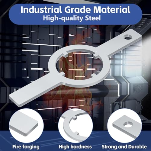 Image of 21366 Spanner Wrench for Whirlpool /Kenmore Washer, Washer Tub Wrench | Washing Machine Spanner Wrench, Steel Tub Nut WrenchTool for Washer Machine Repair & Maintenance Tool