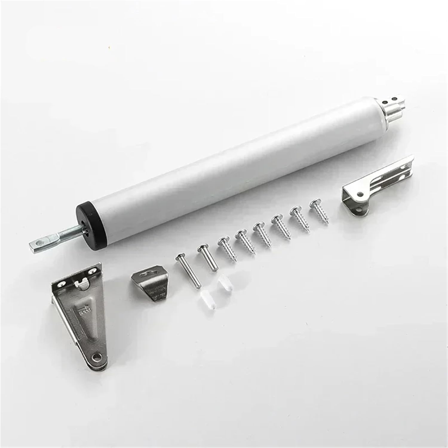 Automatic Door Closer Internal Positioning Furniture Hardware Stop Buffer Adjustment 90 Degrees Home Improvement 1Pcs(Silver)