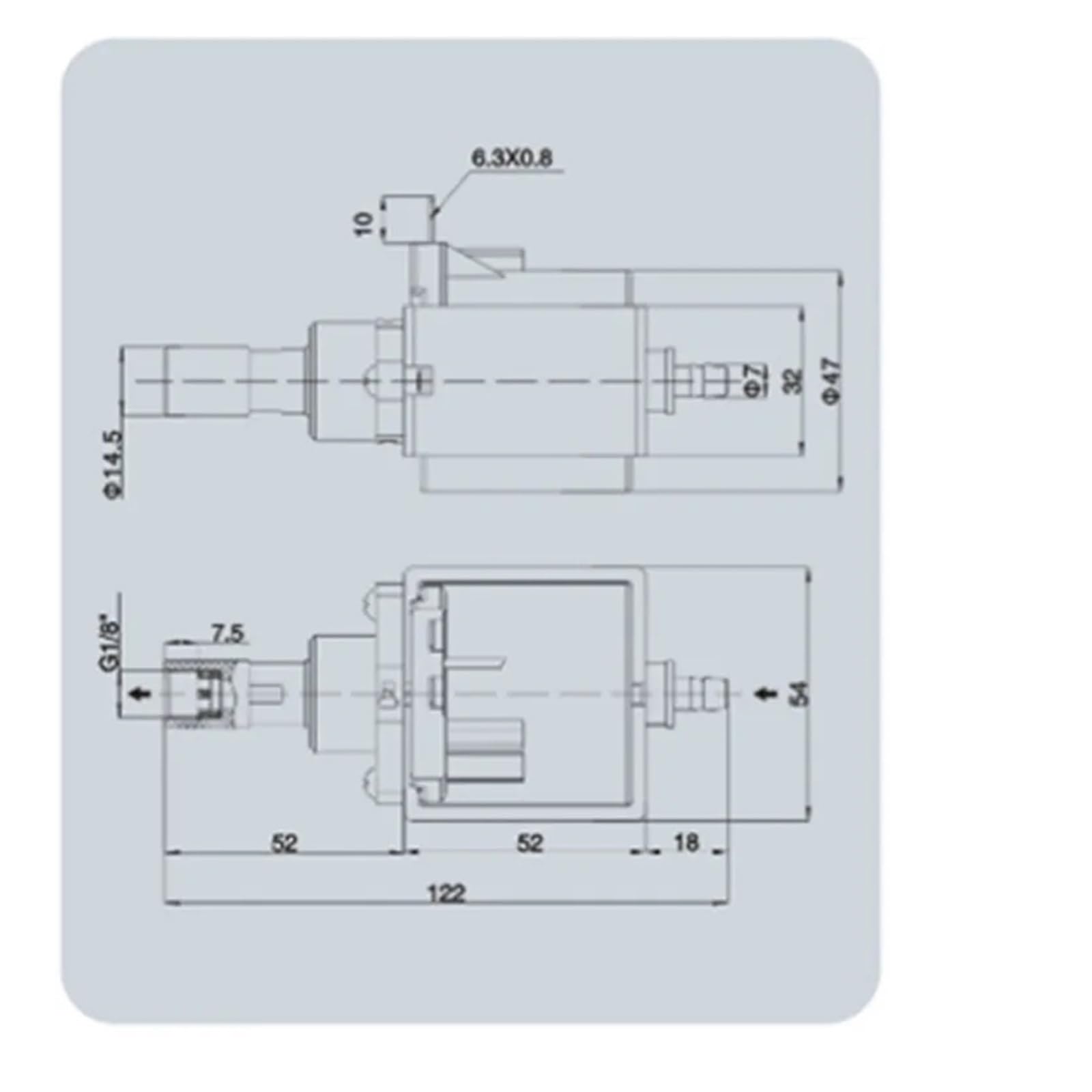 HWEIH Électrovanne électromagnétique for fers JYPC-5 220V - 240V 45W, vadrouille à Vapeur for vêtements, pièces de Valve de Machine à café