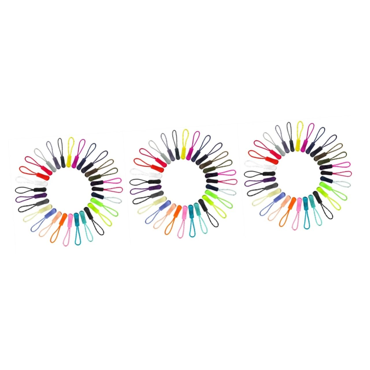 SHINEOFI 3 Juegos De Tiradores De Cremallera De Repuesto Para Maletas Para Ropa Bolsos Bolsos Accesorios Fáciles De Instalar 120 Unidades X 3