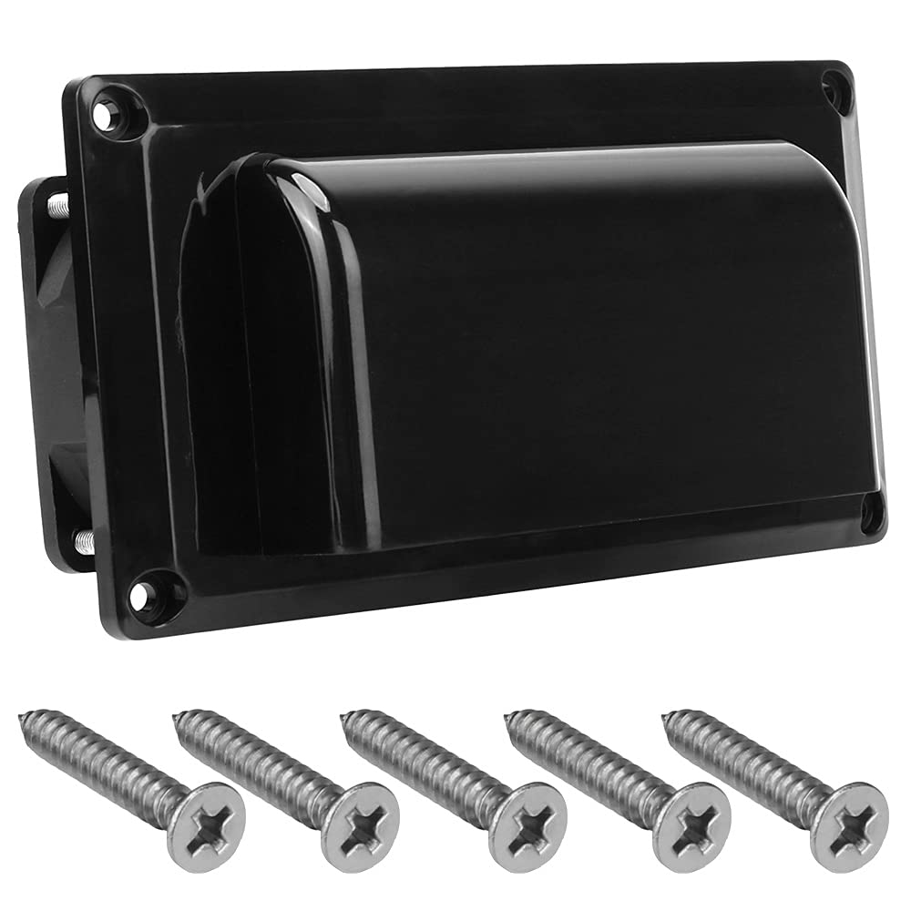 Caravan Side Air Vent Ventilation 12V 25W Car Accessories for Camper Trailer Motorhome Boat Marine Yacht Exhaust Fan(Nero)