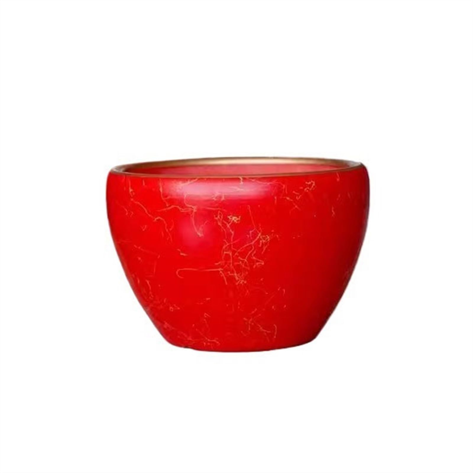 L8p2B5s7 Garden Pots Planter Ceramic Large Caliber Indoor And Outdoor Fortune Tree Greens Succulent Simple(Red,Large)