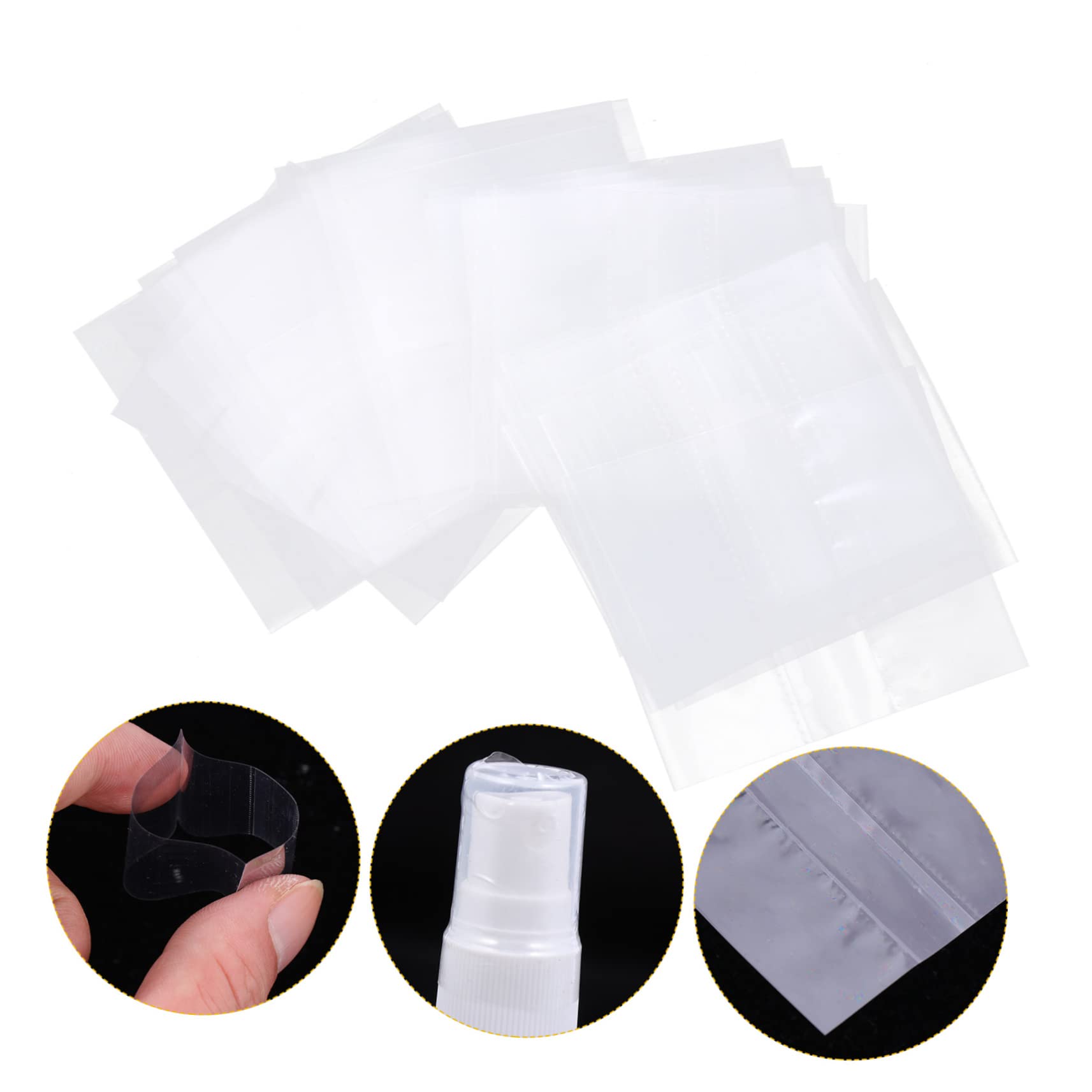 BUTIFULSIC 2sets Shrink Wrap Film Heat Shrink Bag Size Bottle Protector Heat Shrinkable 500pcs*2