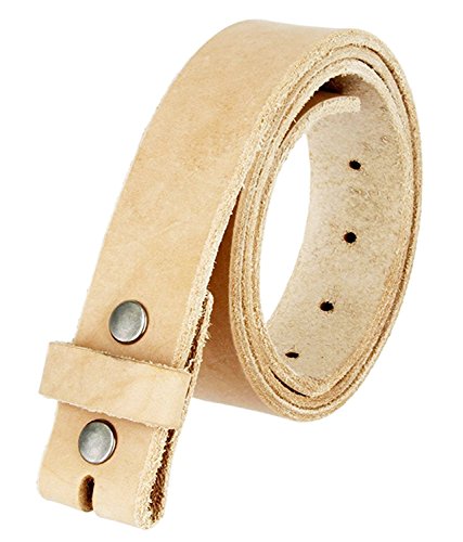 Hand Crafted (1 1/4" Or 32MM) Made In USA Heavyweight Natural One Piece Cowhide Leather Belt Strap With Slot Hole4