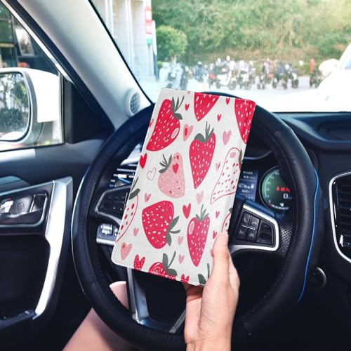 Organizador de documentos para auto cuero miniatura 7