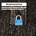 Keyed Padlock, [2 Pack] [Anti-Rust] Aluminum Lock with Key, 4 Keyed Alike Locker Lock, Small Padlocks with Key for Gym Locker, Fence, Shed, Gate, Toolbox, School, Outdoor and Indoor(Blue)