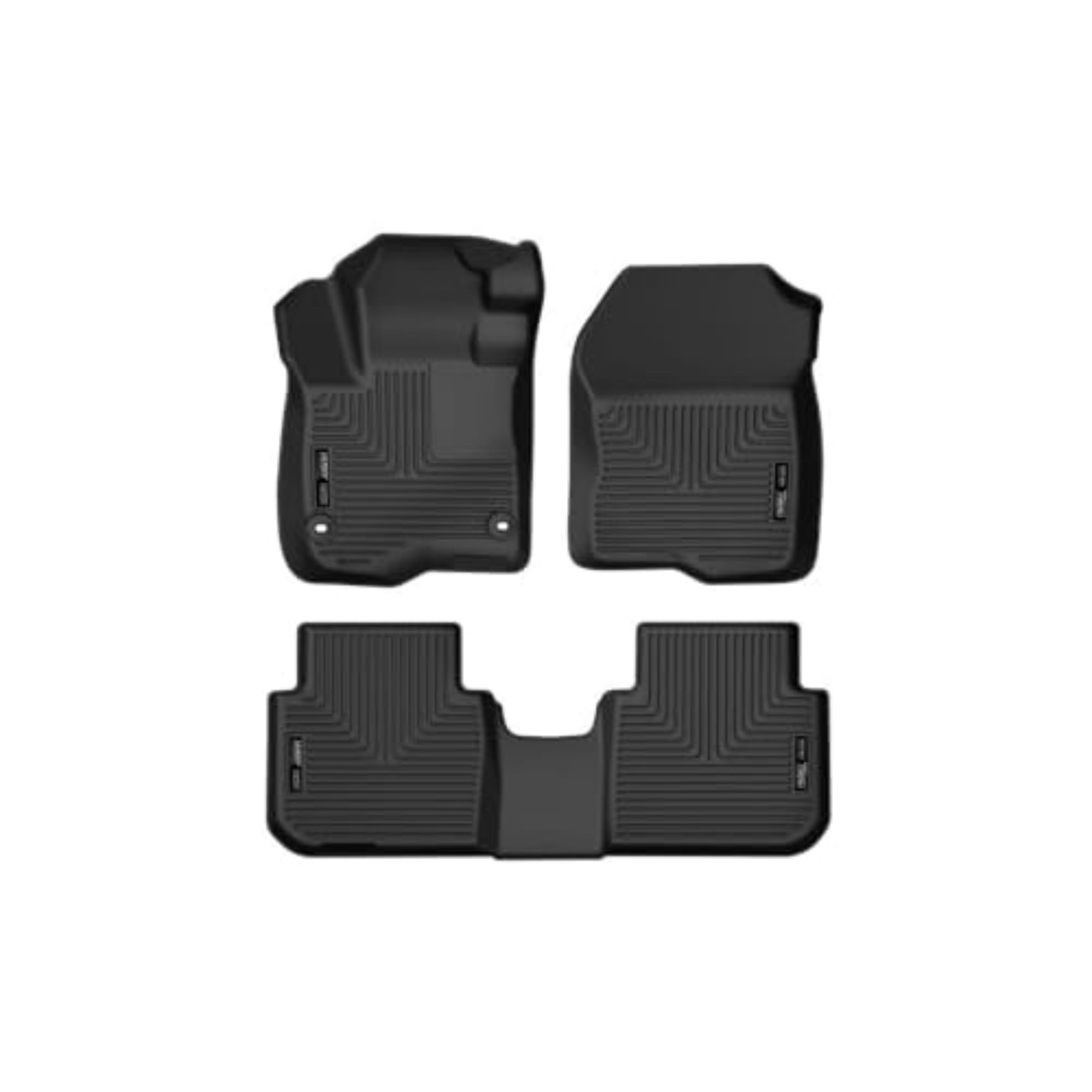 Husky Liners Weatherbeater Floor Mats | Fits 2023-2024 Honda CR-V (Includes Hybrid Models) | Front & 2nd Row, 3-pc Black - 99411