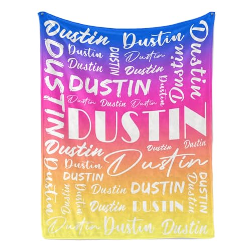 Name Blanket Personalized Name Blanket Customized Blanket with Name Text for Adult Kid Birthday Christmas Mothers Fathers Valentines Day Gift