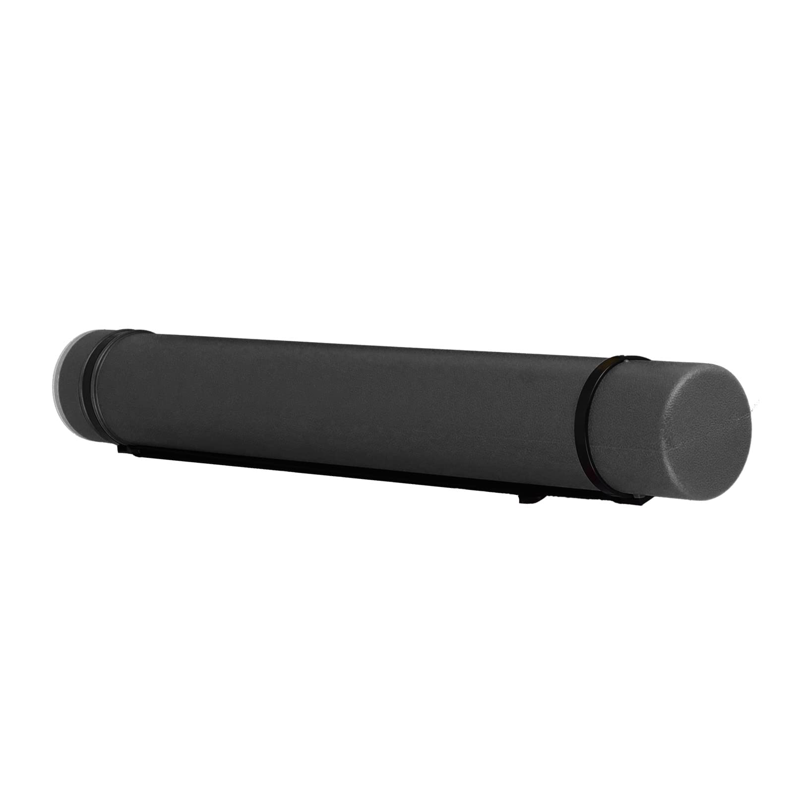 Pilipane Tubo para carteles, tubo para carteles para documentos portátil, antigolpes, impermeable, de gran capacidad, expandible, para almacenamiento, plástico, de 24,6 x 3,3 pulgadas a (Negra)