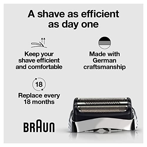 Braun Cabeça de substituição de cortador e lâmina 3 32B, compatível com modelos 3000s, 3010s, 3040s,
