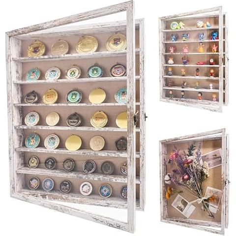 GraduationMall Removable Shelves Shadow Box Frame Cover