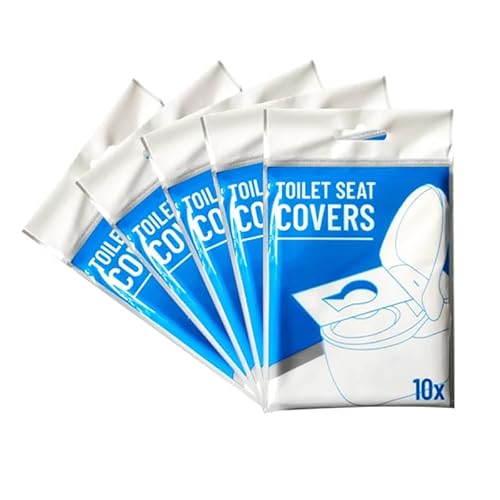 Generic 14 Fifco - Travel Toilet Seat Covers - (50 Pieces) - For Kids And Adults, Disposable, Waterproof, Flushable cover