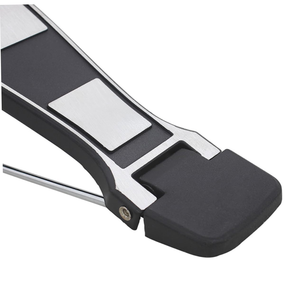 Pedale Cassa Batteria Singolo, Accessorio per Batteria Nera | Lega Zinco-alluminio e Feltro, Superficie Liscia, Design Classico, Strumento per Pratica