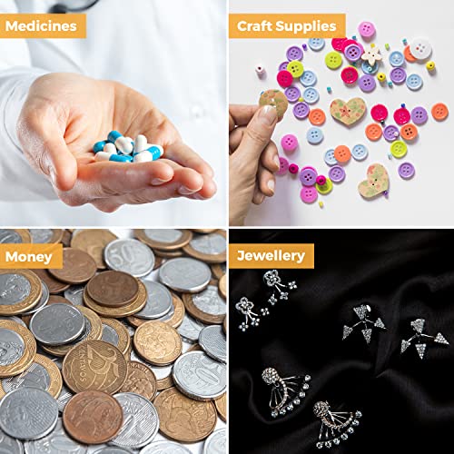 Pill Bag Pouch, Reusable Plastic Pill Organizer Bags, Size 3" X 2" 3 Mil (Pack Of 100) #TOP5