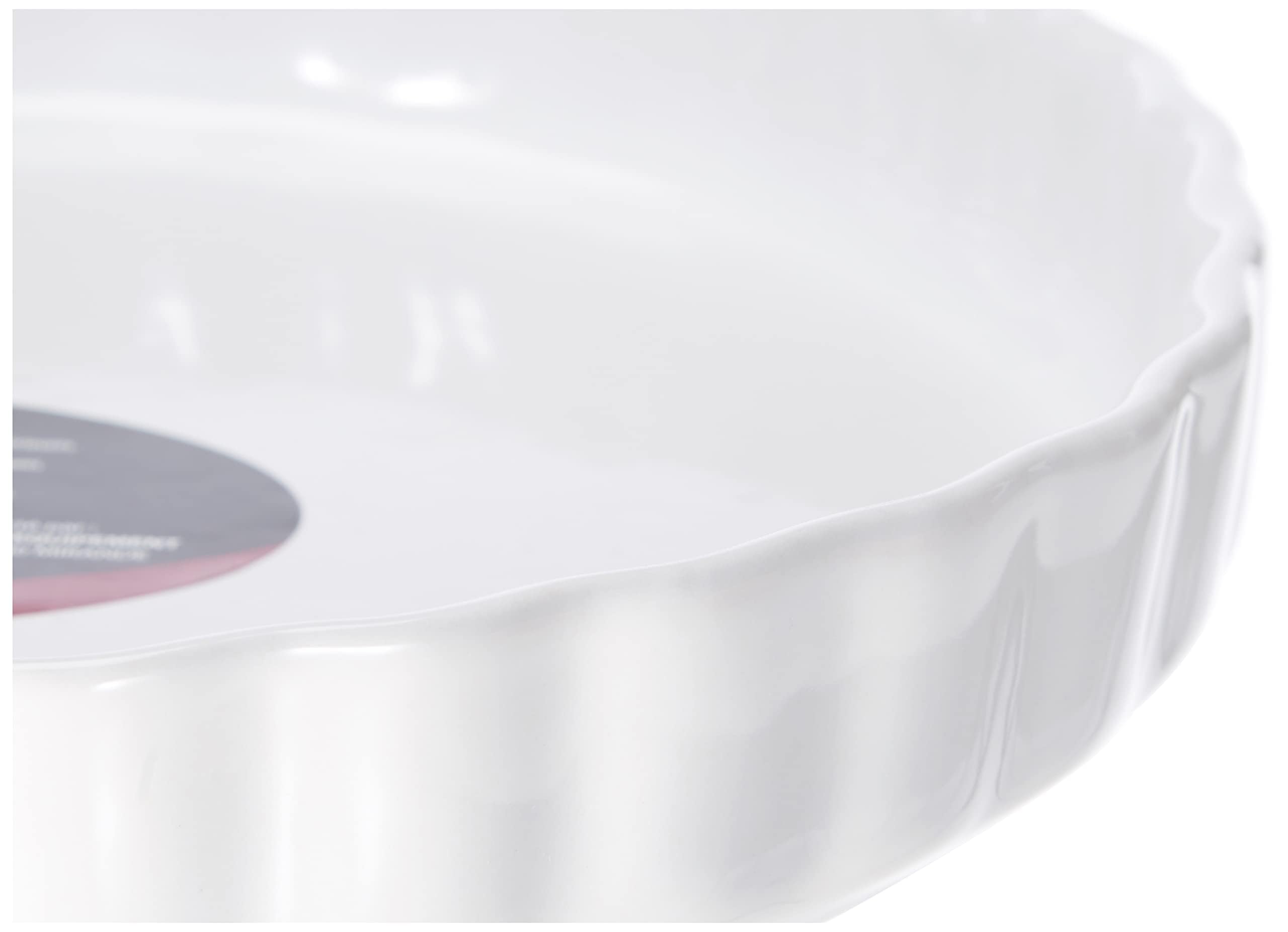 Crealys 512734 - Stampo per torta in ceramica, 28 cm, colore: Bianco