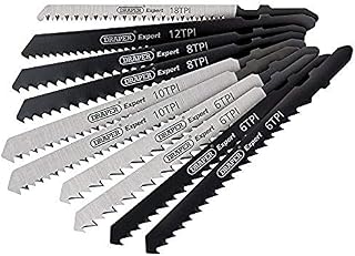 Draper 81734 Expert 5 Piece Assorted Jigsaw Blade Set, 230 V, Black and Silver