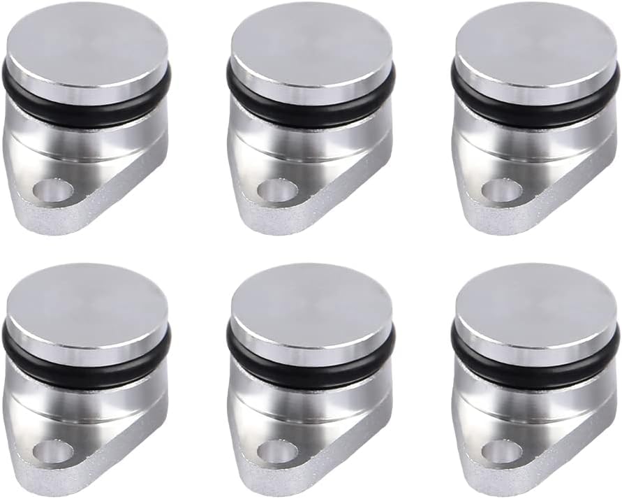6 x 32mm Tapón de Remolino de Diésel en Blanco Tapones de Reemplazo con Juntas de Colector de Admisión 11612246949 para E87 E46 E90 E91 E92 E93 E39 E60 E83 E53