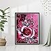 Suyaloo 5D Diamond Painting Kits for Adults - Flowers Diamond Art Kits for Adults Kids Beginner,DIY Rose Full Drill Paintings with Diamonds Gem Art for Adults Home Wall Decor 11.8x15.7inch