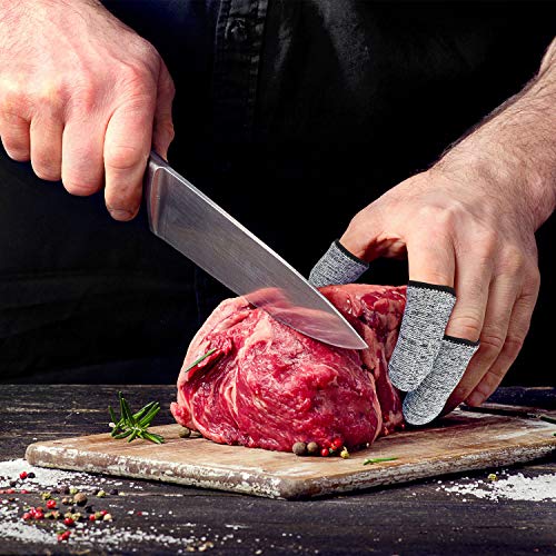 image for Honoson 20 Pieces Cut Resistant Finger Cots Finger Sleeve Protectors R