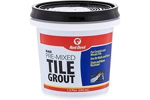 Red Devil: Supremely Adhesive, Durable Mosaic Grout in Black