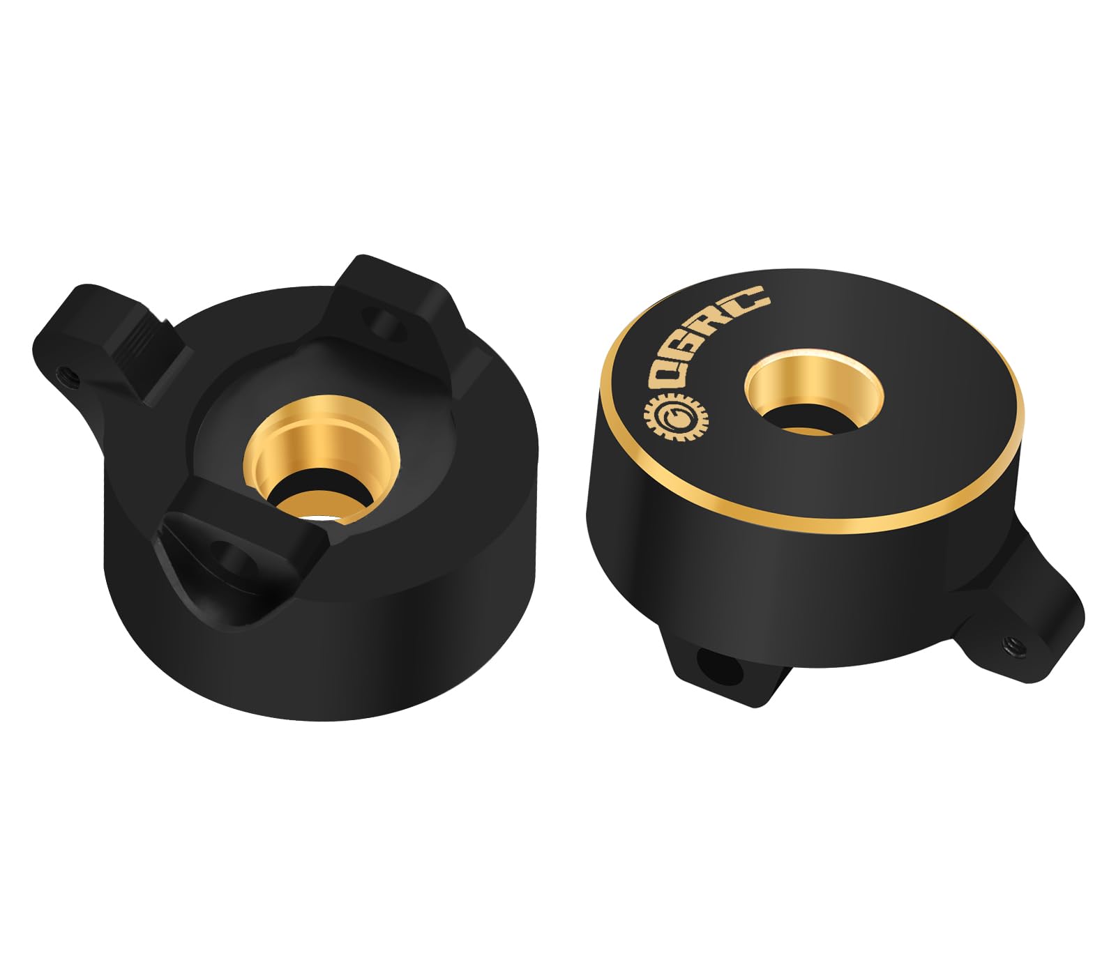 OGRC Brass Knuckles Heavy Duty Front Steering Knuckles for 1/24 Axial SCX24 C10 JLU Gladiator Bronco Deadbolt Upgrades Parts -19.5g/Pc