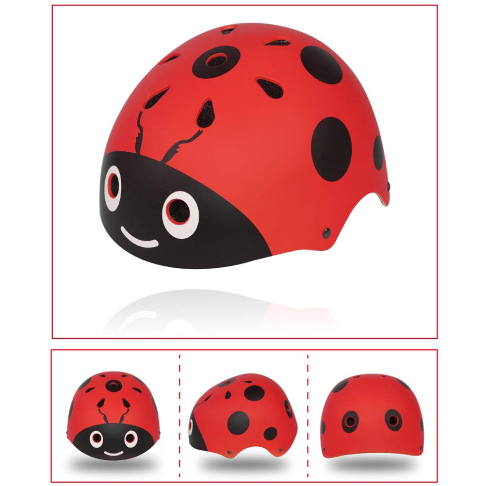 GMWD Kids Helmets Kids Cycle Bike Helmet,Childrens Multi Sport Bicycle Helmet,Cute Ladybug Sports Riding Protective Helme for Mountain Bike Skateboard Skating Light Weight,Fits forBoys/Girls - Image 4