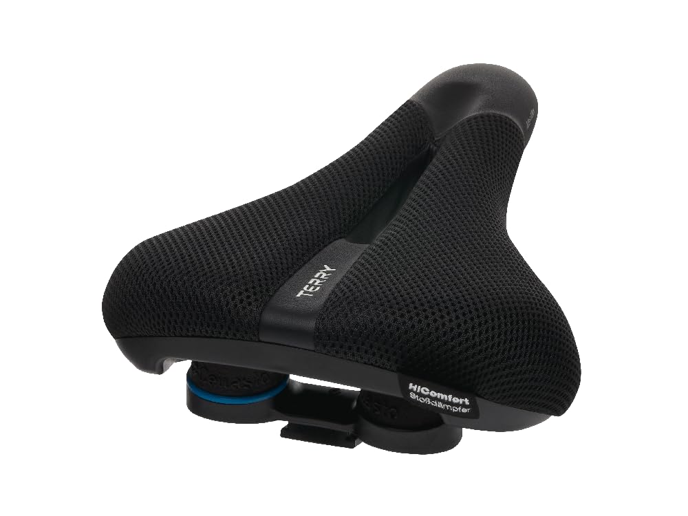 Terry Fisio ClimaVent Gel Max Men Sattel mit Light FeC Stahl-Gestell und ClimaVent Obermaterial in der Farbe Schwarz, Sitzbreite: 12cm - 15cm, 423 003 71