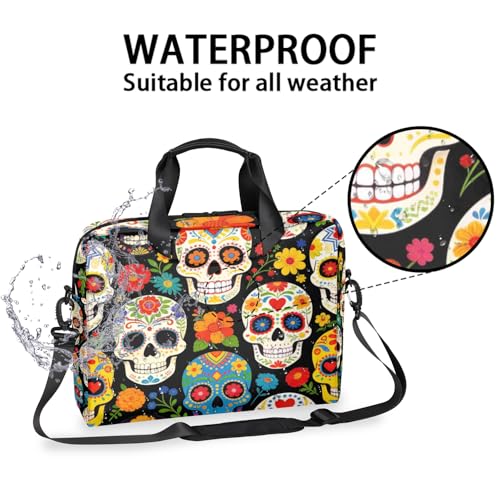 Bolso para laptop 16 pulgadas diseño Skull Art México miniatura 2