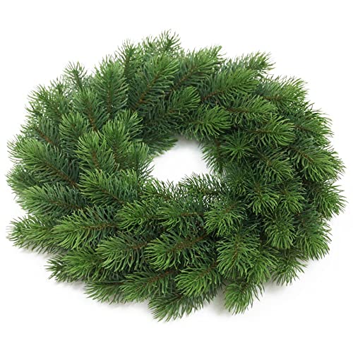 Künstlicher TANNENKRANZ ca 32-35 cm. Türkranz, Adventskranz,...