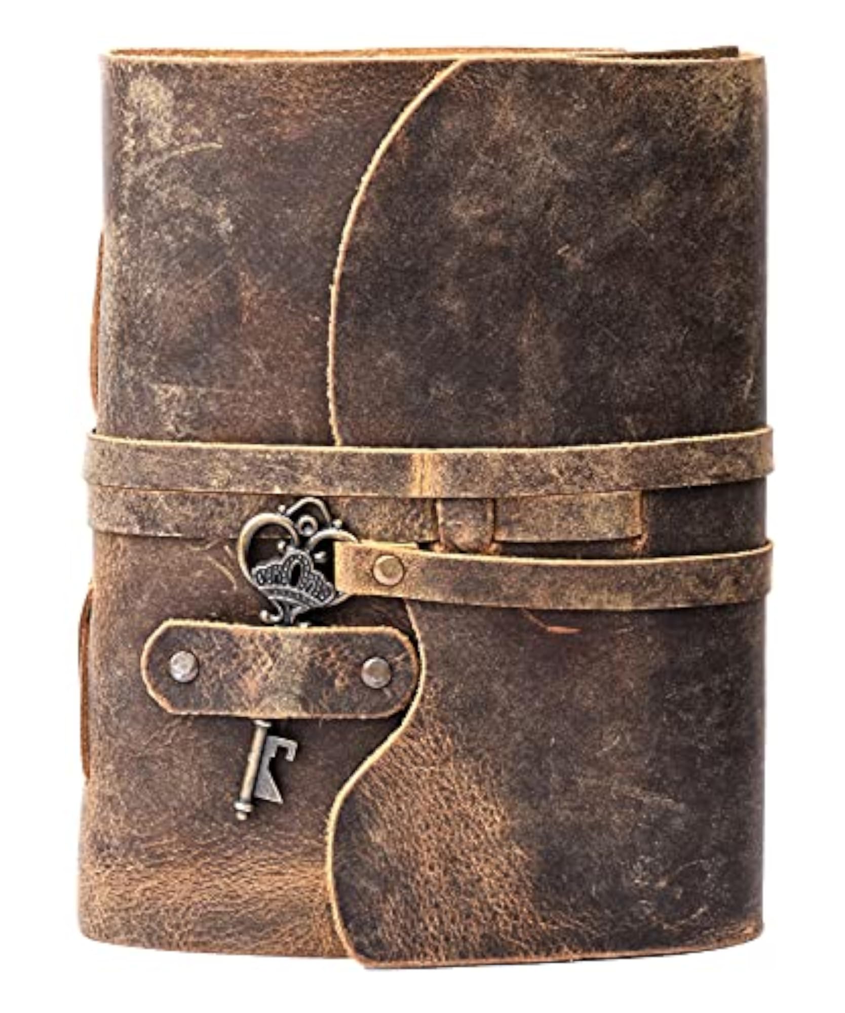 Pages Diary with Antique Key Closure, Vintage Design