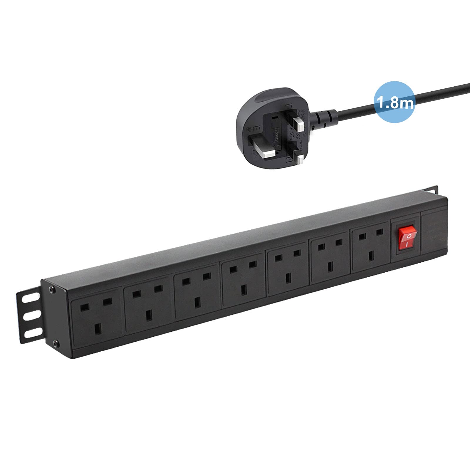Buy Extension Lead Power Strip, THOWALL 7 Way Extension Plug Sockets