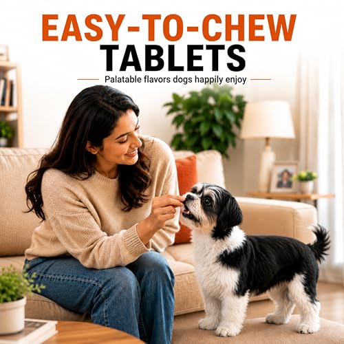 Image of Furtick Tick Chewable Tablet for Dogs (4.5-10 kg) | Fluralaner 250mg | 3 Month Tick Flea & Mite Protection