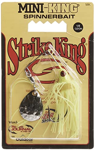 Image of Strike King MK-70 Mini-King Spinnerbait, 1 /8-Ounce, Chartreuse