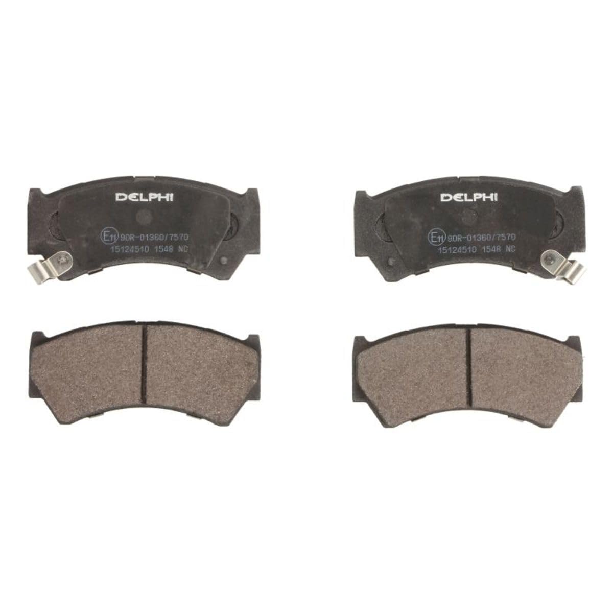 Delphi Kit Pastiglie Freni Anteriore Con Segnalatore Acustico Usura Senza Accessori LP1548-image